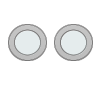 2 Round in Brushed Nickel